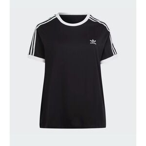 ADIDAS ORIGINAL 3 STRIPES WOMEN CASUAL T-SHIRT TEE JERSEY SIZE 1X Vintage Vibe